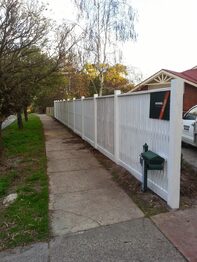 Fence construction project