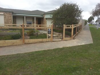 Fence construction project