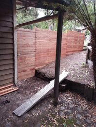 Fence construction project