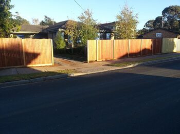 Fence construction project